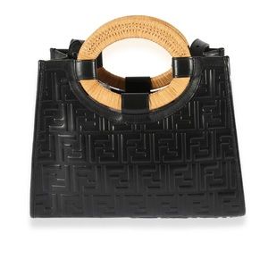 Black Fendi Leather Large Tote Limitted Edition!